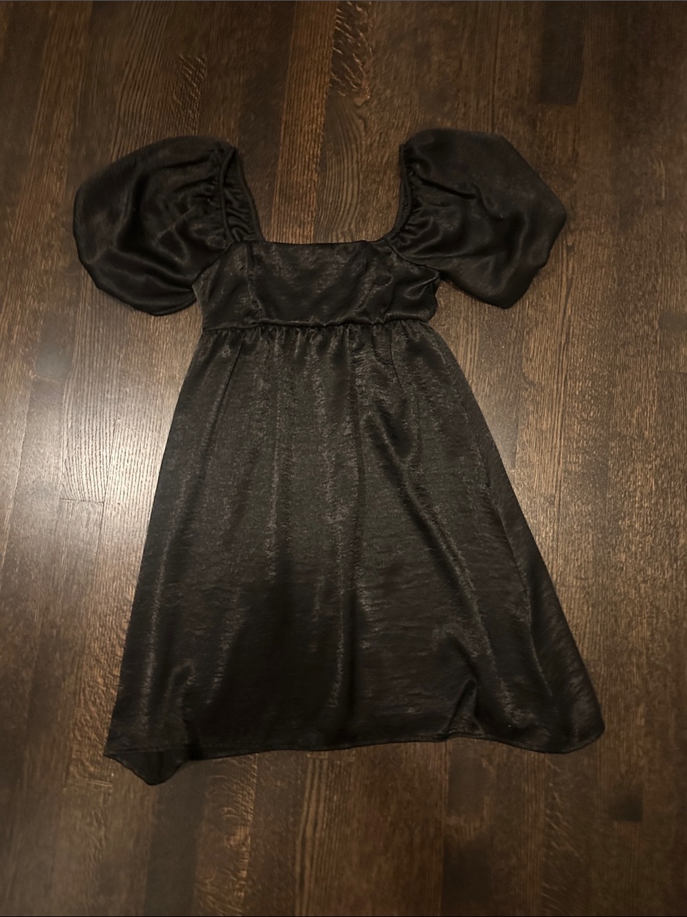 Altar'd State Black Puff-Sleeve Girls' Dress